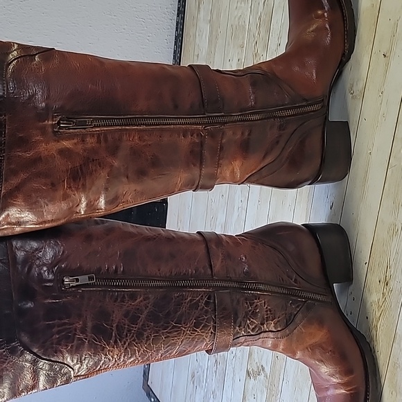 Freebird Steven Quebec‎ Leather Equestrian OTK Tall Boots Size 9 Cognac Sweet! - Picture 11 of 12